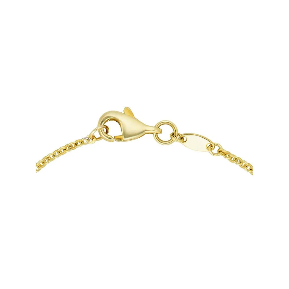 10K Goldplated & Sterling Silver Two-Tone Infinity Chain Bracelet