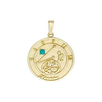 Gold Celebration 10K Yellow Gold Aquarius Talisman Pendant