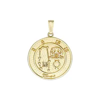 Gold Celebration 10K Yellow Gold Gemini Talisman Pendant