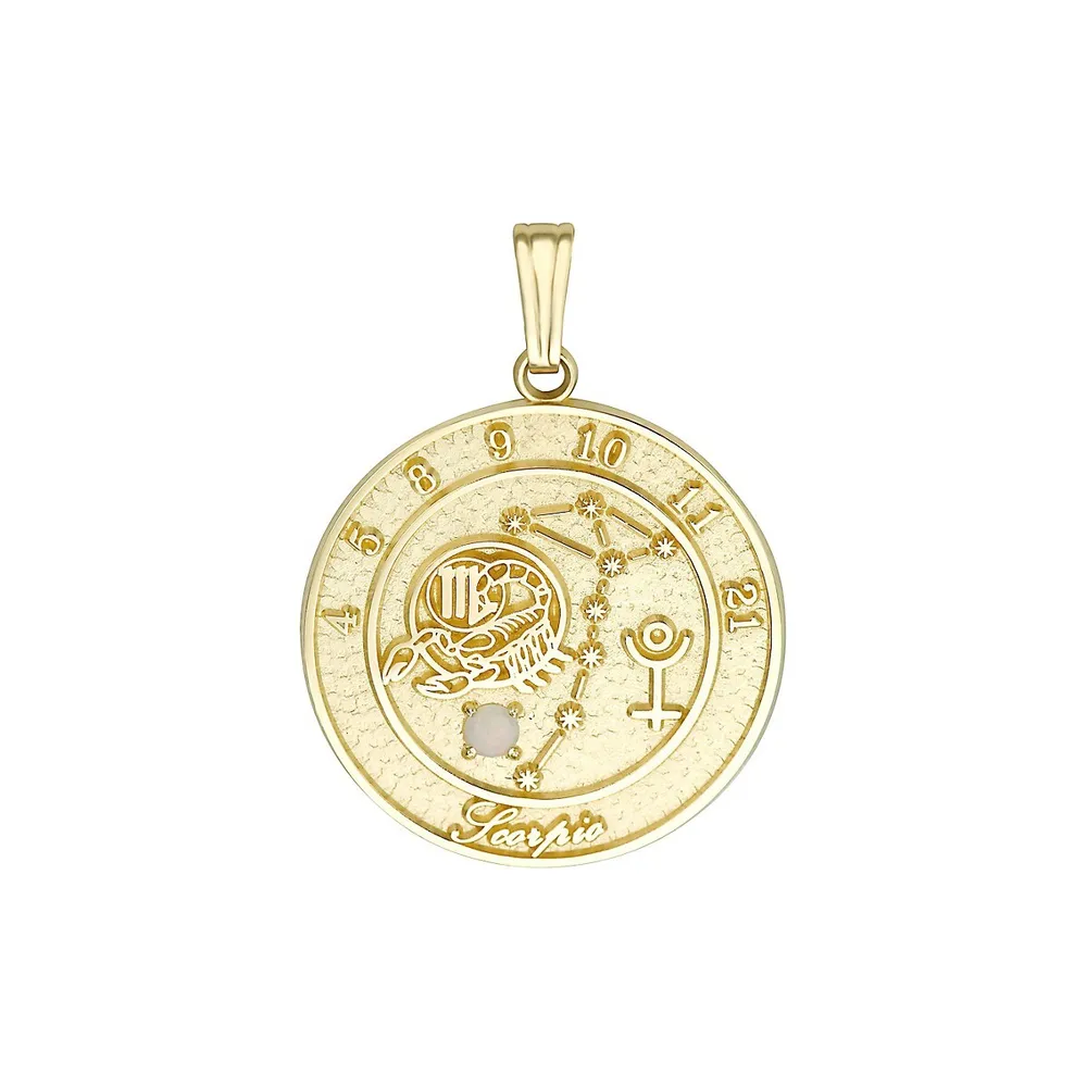 Pendentif talisman Scorpion en or jaune 10 ct Gold Celebration