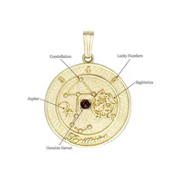 Pendentif talisman Sagittaire en or jaune 10 ct Gold Celebration