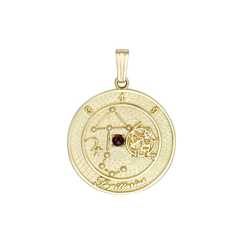 Pendentif talisman Sagittaire en or jaune 10 ct Gold Celebration