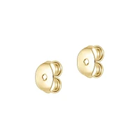 10K Goldplated Sterling Silver & Cubic Zirconia Stud Earrings