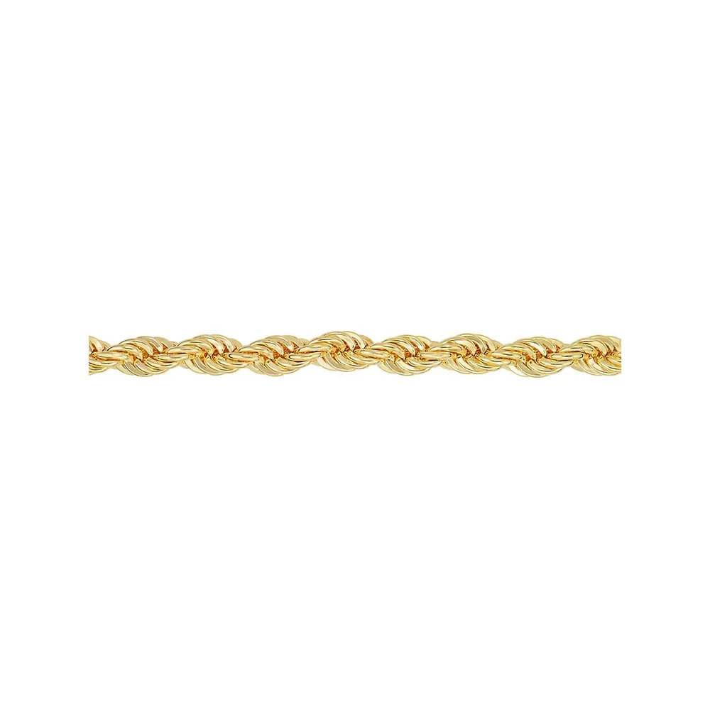 18K Gold Plated Rope Bracelet