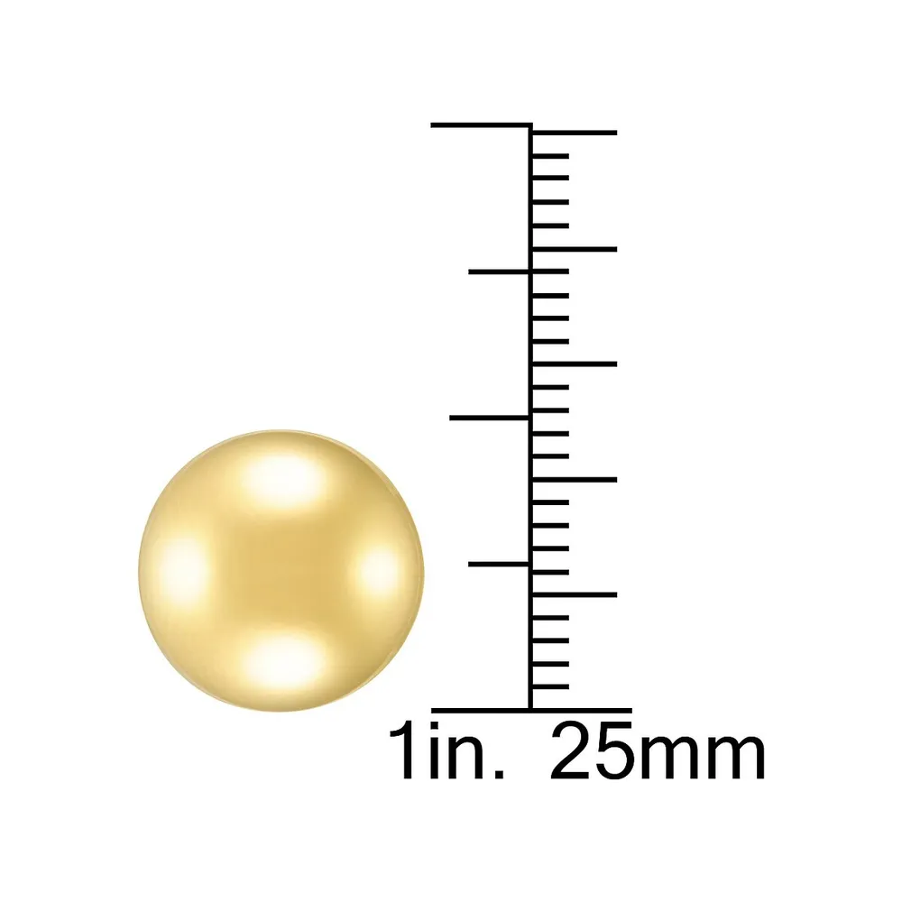 18K Gold Plated Ball Stud Earrings