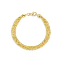 18K Gold Plated Multichain Bracelet