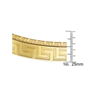 18K Goldplated Greek Key Bangle Bracelet