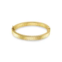 18K Goldplated Greek Key Bangle Bracelet