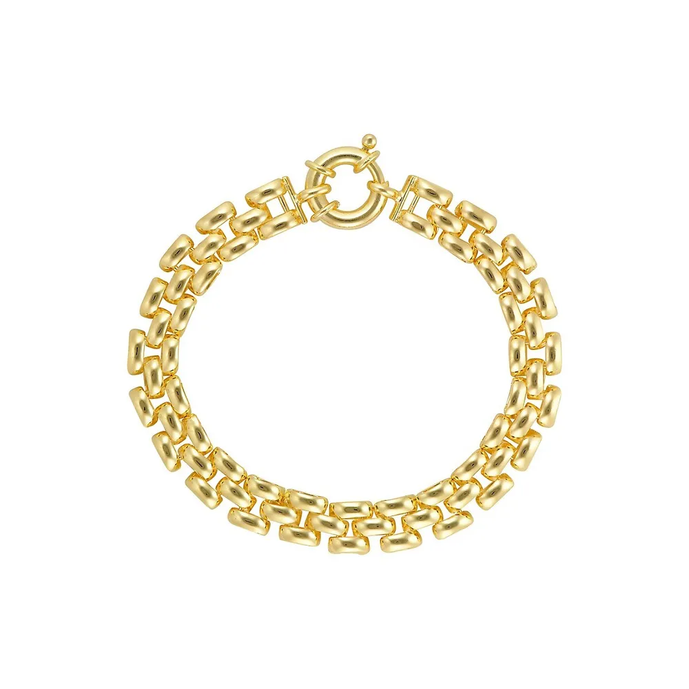 18K Goldplated Pantera-Link Bracelet