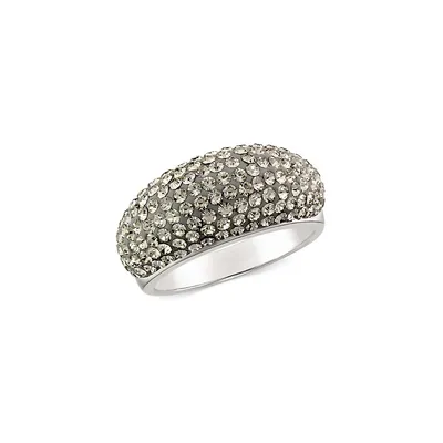 Sterling Silver & Cubic Zirconia Dome Ring