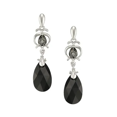 Sterling Silver & Cubic Zirconia Drop Earrings