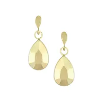 10K Yellow Gold Teardrop Earrings