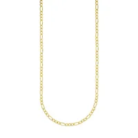 10K Goldplated Sterling Silver Figarorg Necklace - 18" X 0.02MM