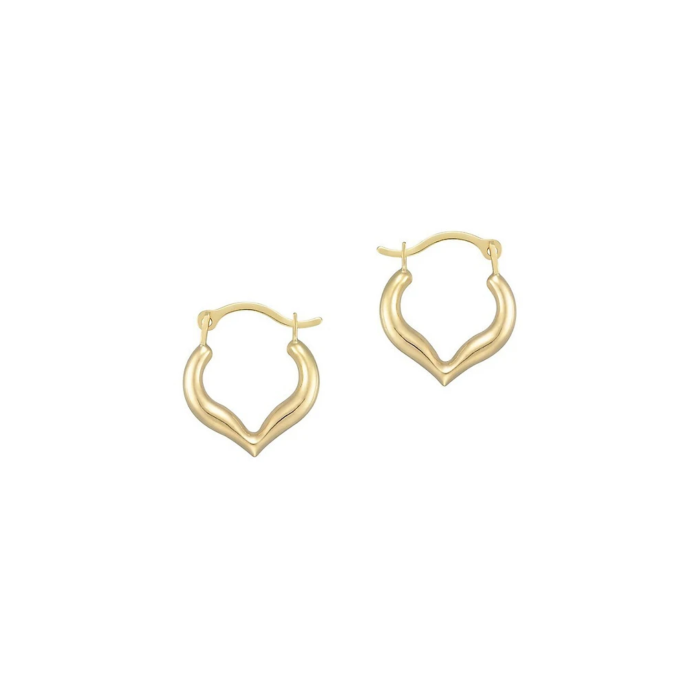 10K Gold Click Hoop Earrings