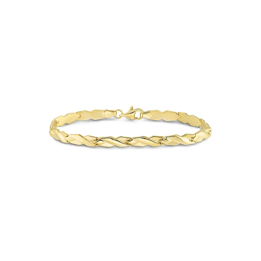 10K Goldplated Sterling Silver Bracelet