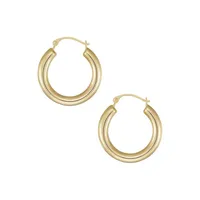 14K Yellow Gold Hoop Earrings