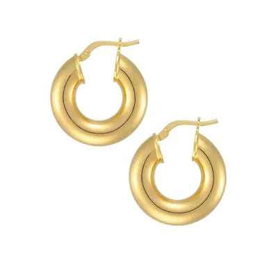 18K Goldplated Hoop Earrings