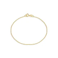 10K Gold Chain Bracelet