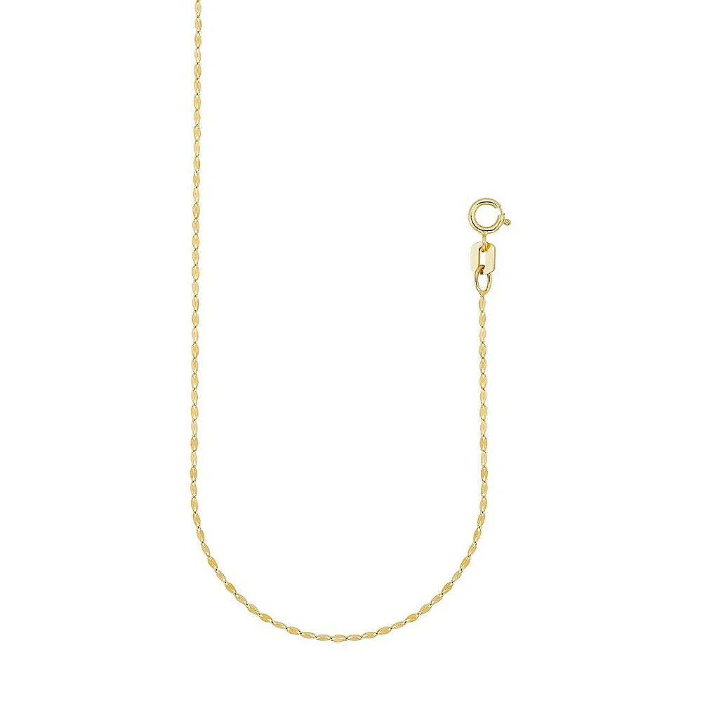 10K Yellow Gold Chain Necklace