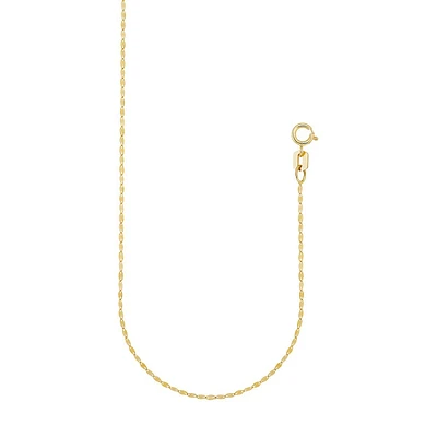 10K Yellow Gold Chain Necklace