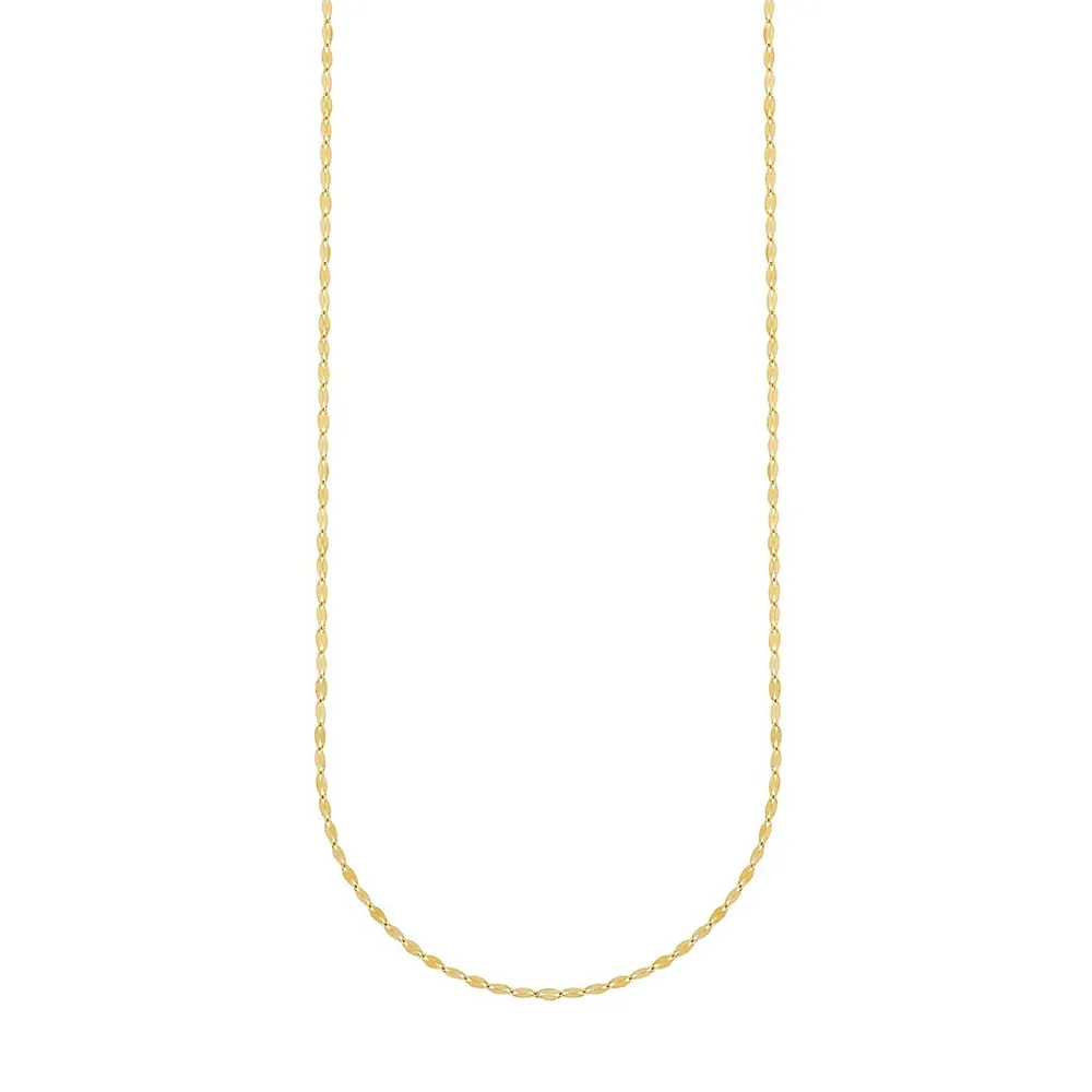 10K Yellow Gold Chain Necklace