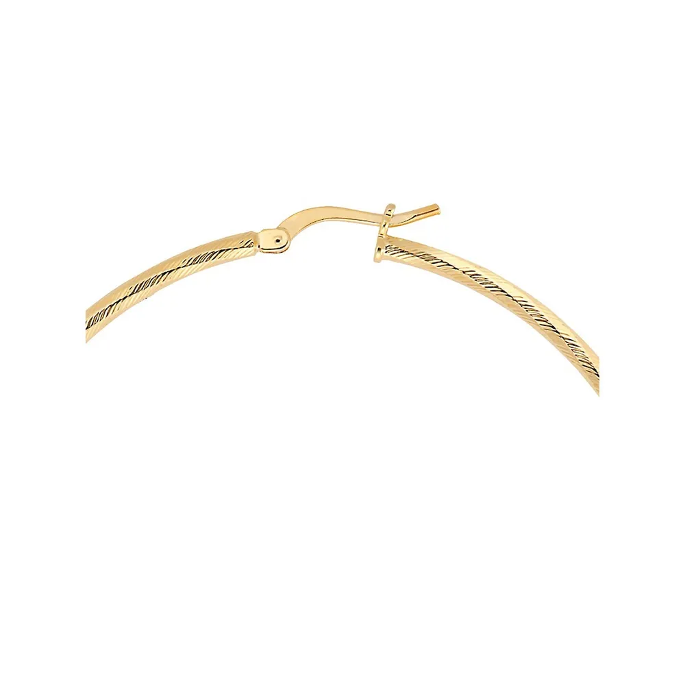 18K Gold Plated Hoop Earrings