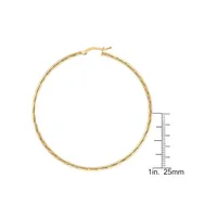 18K Gold Plated Hoop Earrings