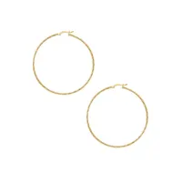 18K Gold Plated Hoop Earrings