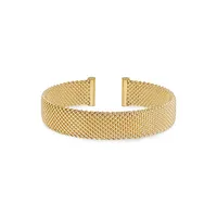 18K Goldplated Mesh Cuff Bangle