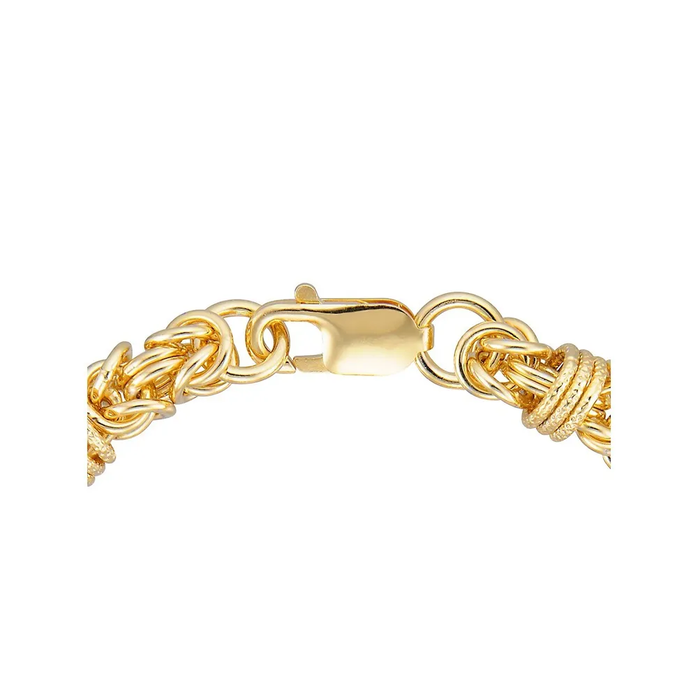 18K Goldplated Byzantine Bracelet