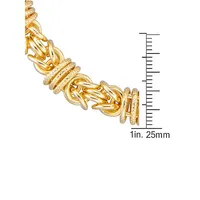 18K Goldplated Byzantine Bracelet