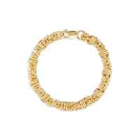 18K Goldplated Byzantine Bracelet