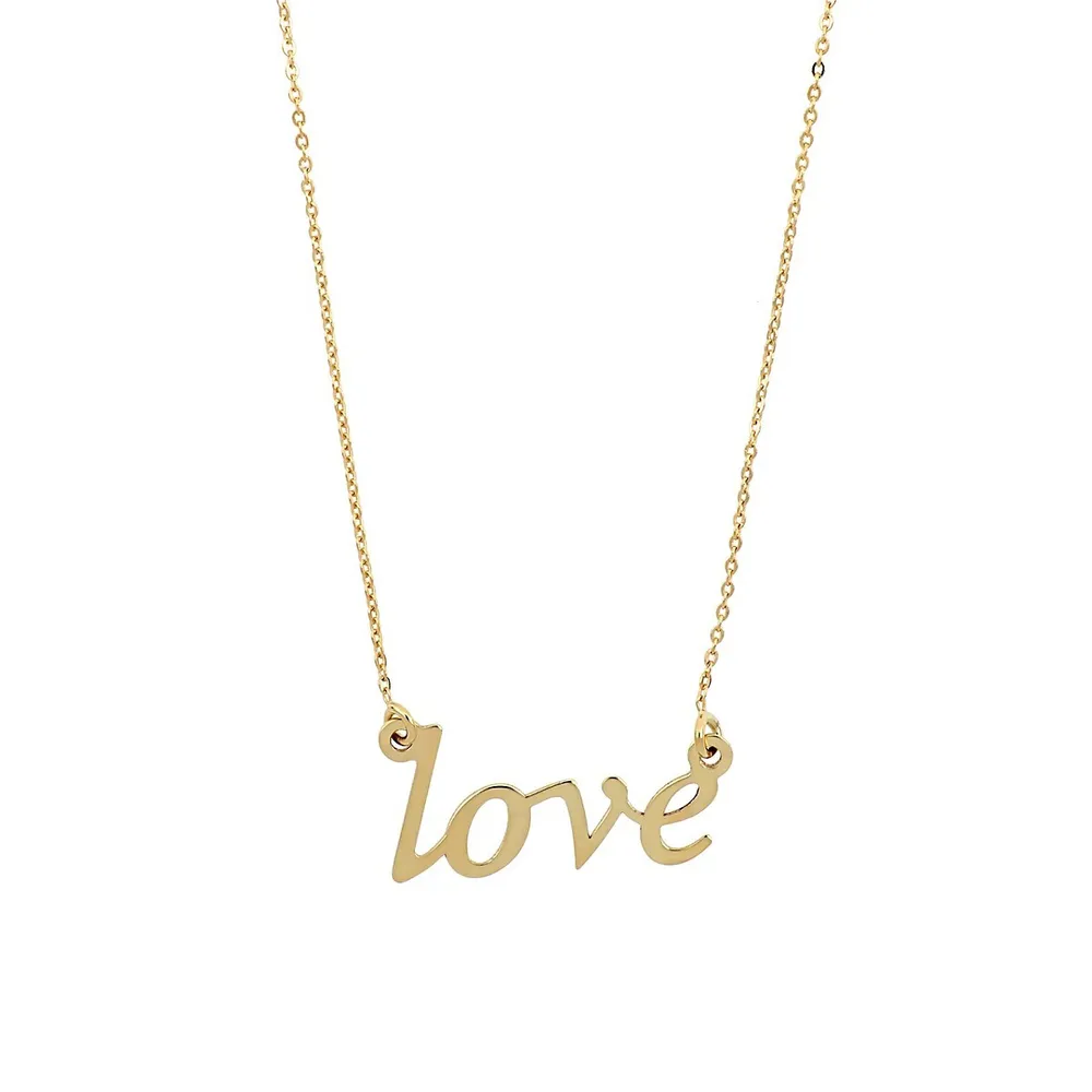 Love 10k Goldplated Necklace