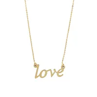 Love 10k Goldplated Necklace