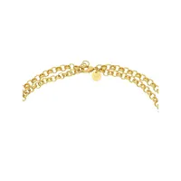 18K Goldplated & Freshwater Baroque Pearl Dual-Strand Necklace