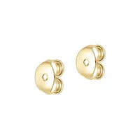 18K Goldplated Double-J Half-Hoop Earrings