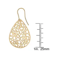 18K Goldplated Filigree Drop Earrings