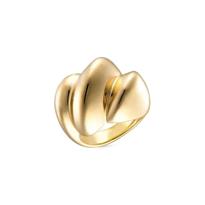 18K Goldplated Polished Fashion Ring