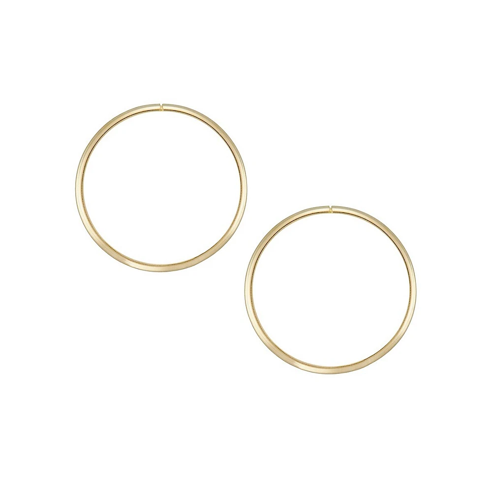 10K Yellow Gold Hoop Earrings