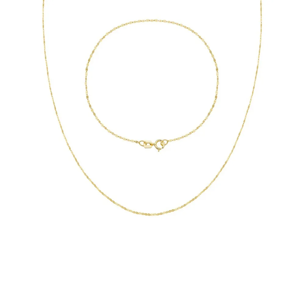 Celebration 10K Yellow Gold Bracelet & Necklace Set