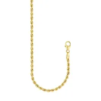 10K Goldplated Sterling Silver Rope Chain Necklace - 18" X 0.12MM