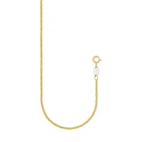 10K Goldplated Bonded Sterling Silver Cable Chain Necklace - 18"
