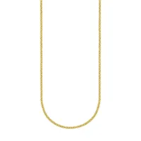 10K Goldplated Bonded Sterling Silver Cable Chain Necklace - 18"