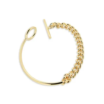 18K Goldplated Link Bangle Bracelet