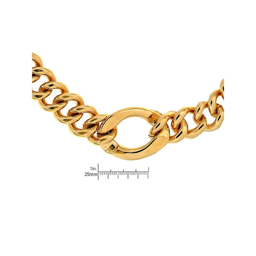 18K Goldplated Large Link Chain Necklace