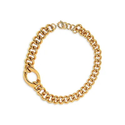 18K Goldplated Large Link Chain Necklace