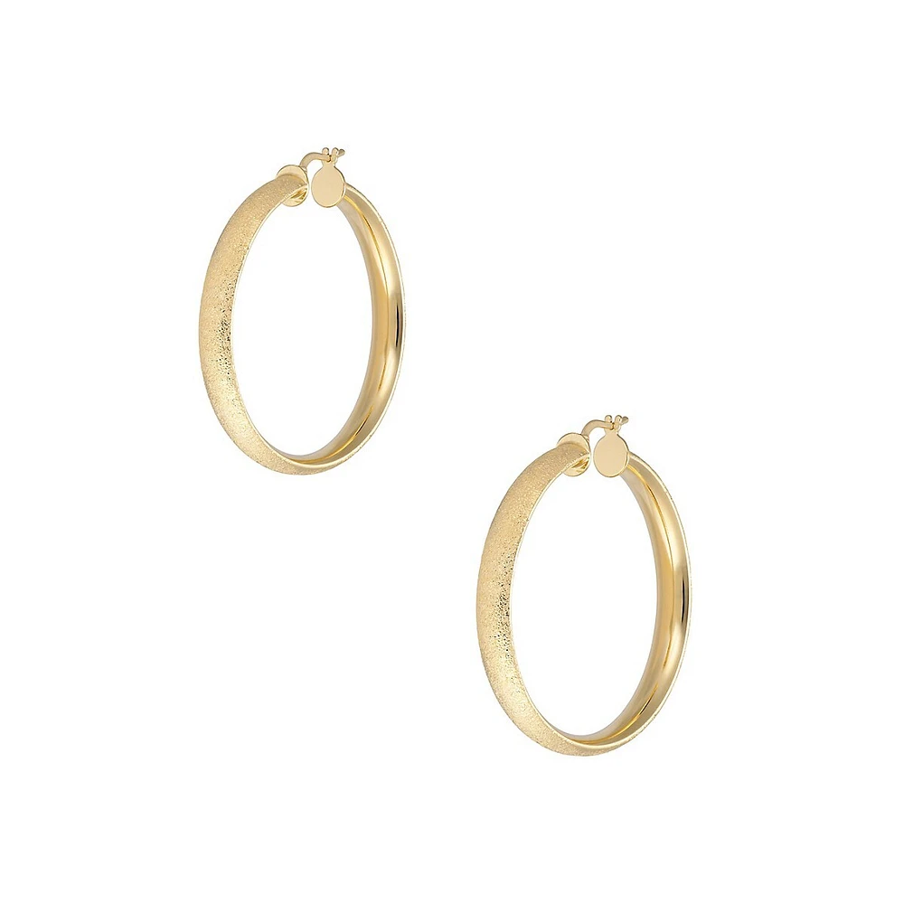 18K Gold Plated Hoop Earrings