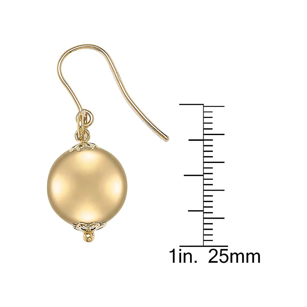 18K Goldplated Bead Earrings