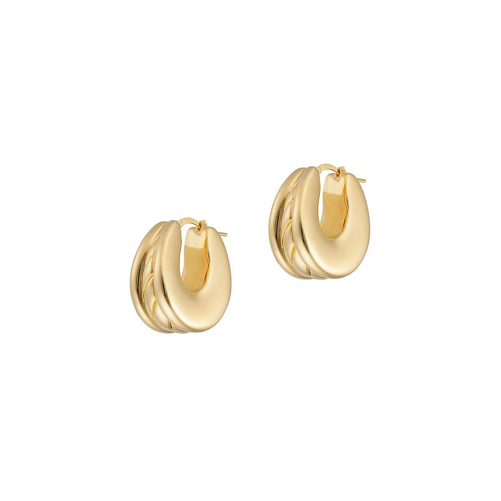 18K Gold Plated Hoop Earrings