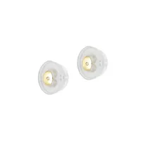 Boutons d'oreilles en or jaune 10 ct avec cristaux